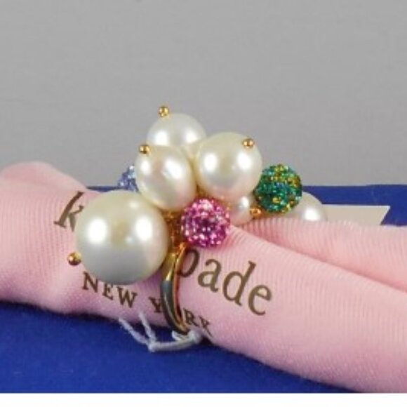 kate spade cha-cha multi pearl ring NWT - Picture 1 of 2